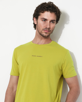 Men's Green Casual Regular Fit Solid Half Sleeves Tshirt