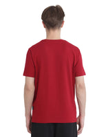 Men's Red Casual Regular Fit Solid Half Sleeves Tshirt