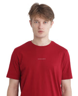 Men's Red Casual Regular Fit Solid Half Sleeves Tshirt