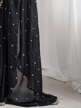 Women's Black Festive Saree