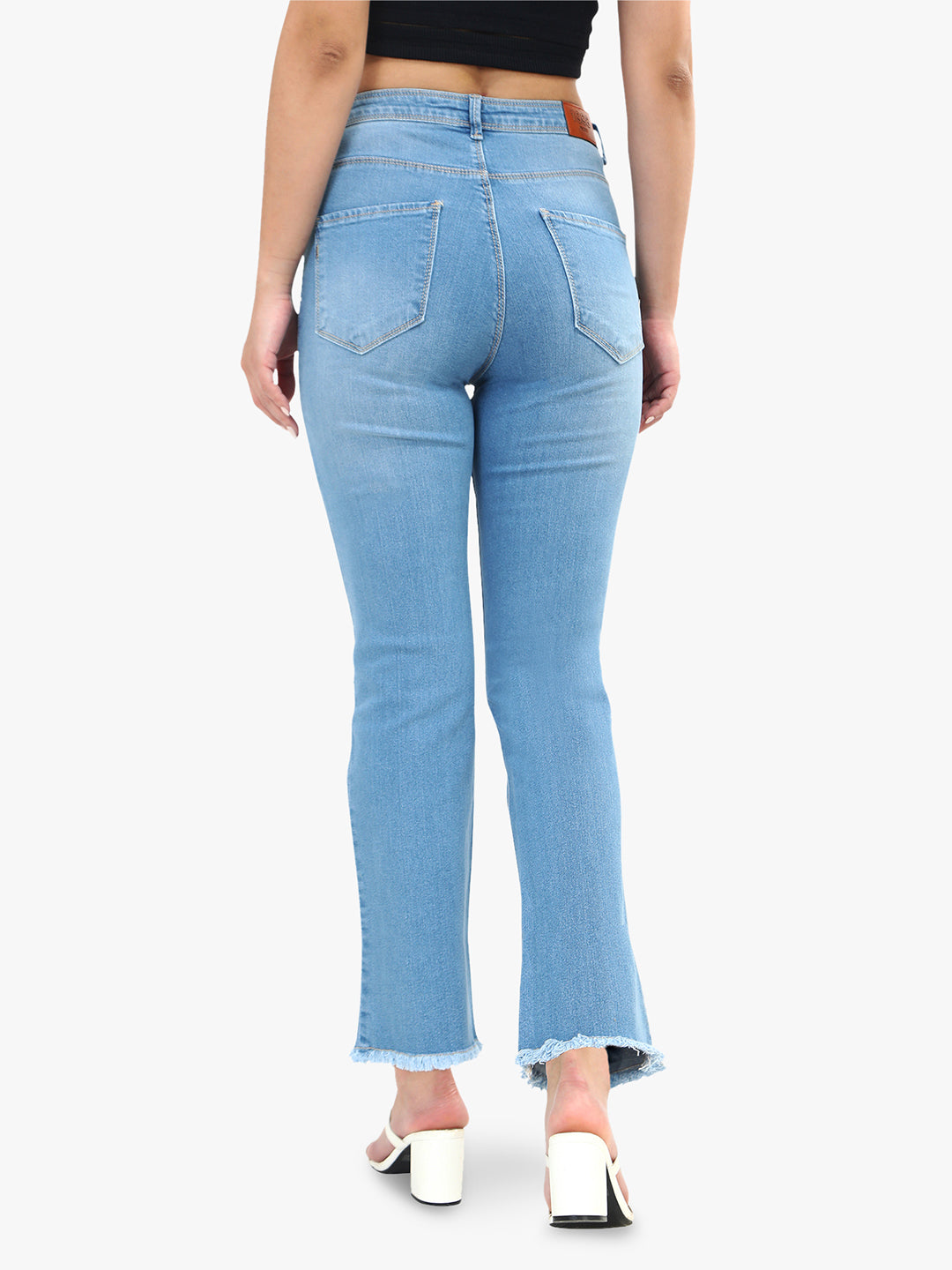 Women's Blue Casual Slim Fit Solid Jeans