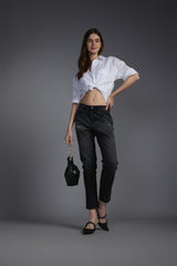 Women's Black Casual Regular Fit Solid Jeans