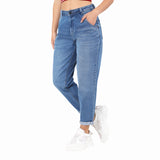 Women's Blue Casual Regular Fit Solid Jeans