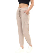 Women's Beige Casual Regular Fit Solid Jogger