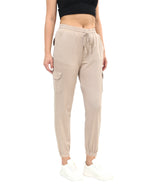 Women's Beige Casual Regular Fit Solid Jogger