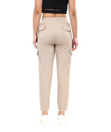Women's Beige Casual Regular Fit Solid Jogger