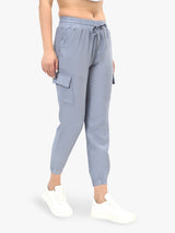 Women's Grey Casual Regular Fit Solid Jogger