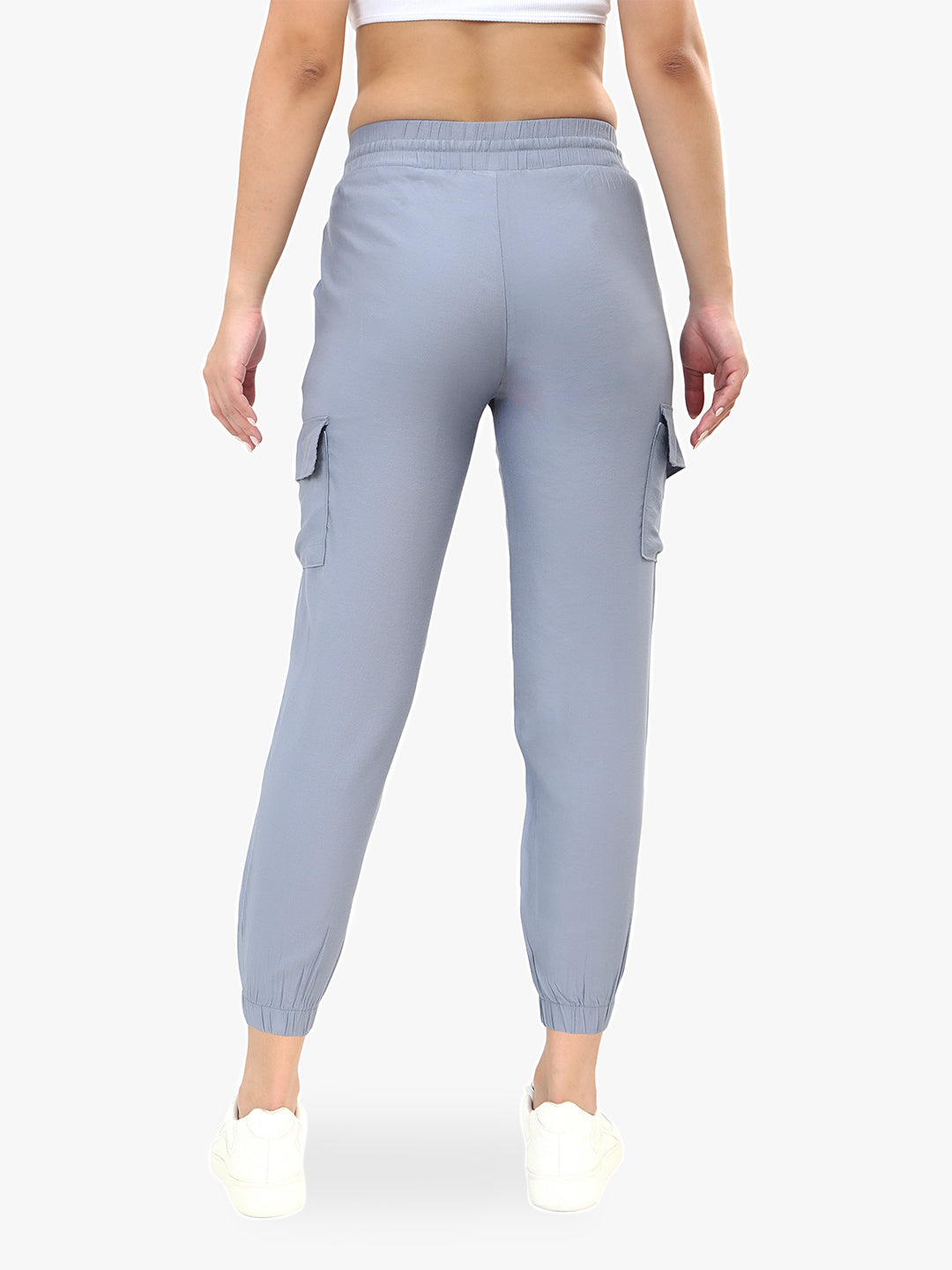 Women's Grey Casual Regular Fit Solid Jogger