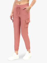 Women's Pink Casual Regular Fit Solid Jogger