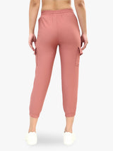 Women's Pink Casual Regular Fit Solid Jogger