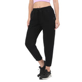 Women's Black Casual Regular Fit Solid Jogger