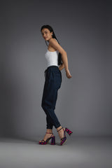 Women's Blue Casual Regular Fit Solid Jogger