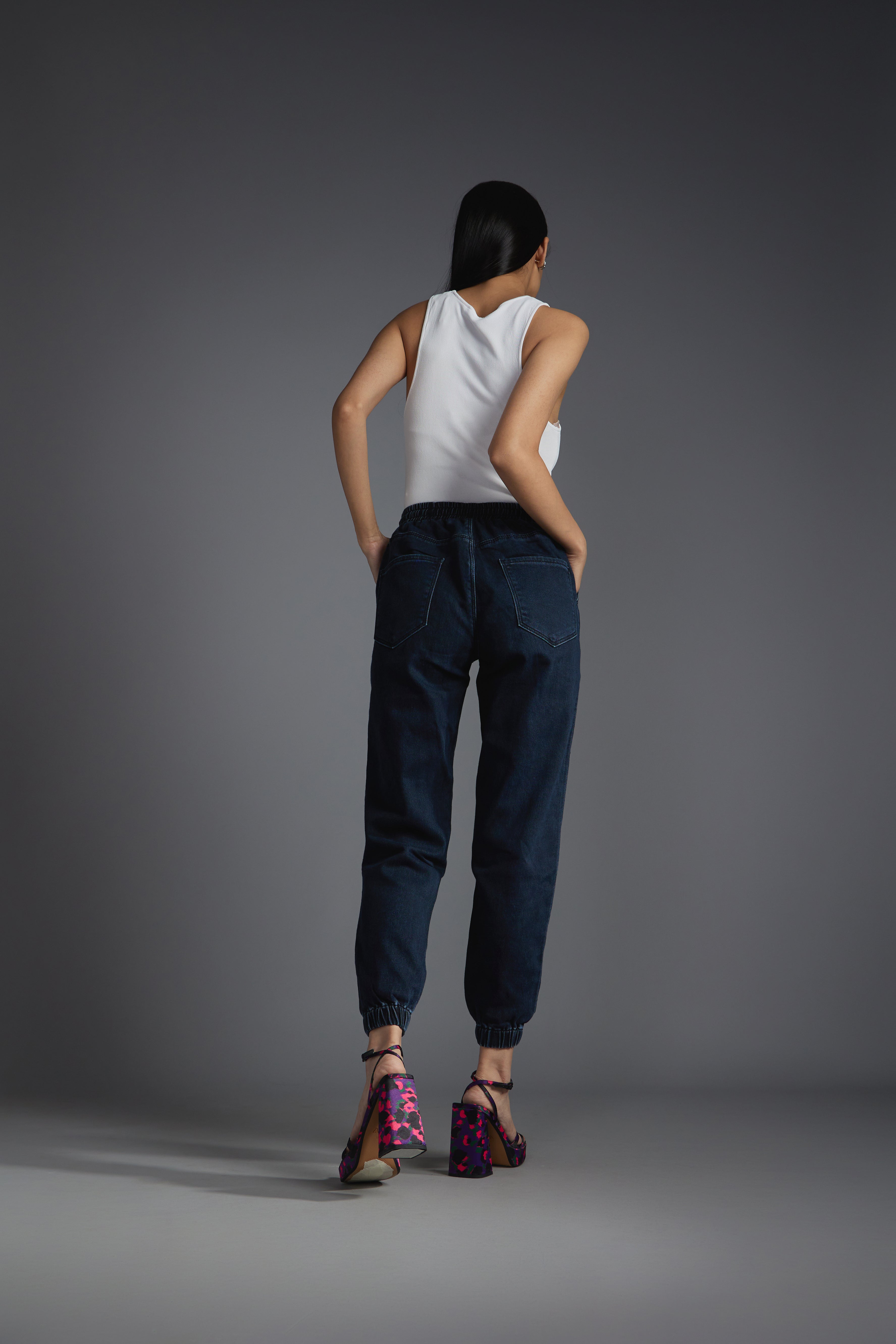 Women's Blue Casual Regular Fit Solid Jogger