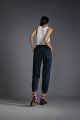 Women's Blue Casual Regular Fit Solid Jogger