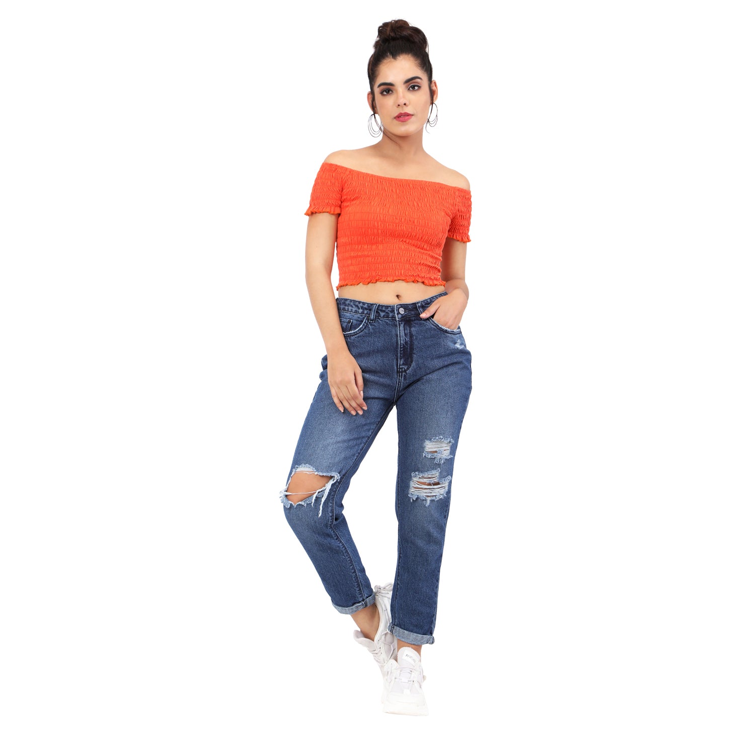 Women's Blue Casual Regular Fit Solid Jeans