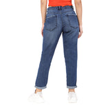 Women's Blue Casual Regular Fit Solid Jeans