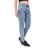 Women's Blue Casual Regular Fit Solid Jeans