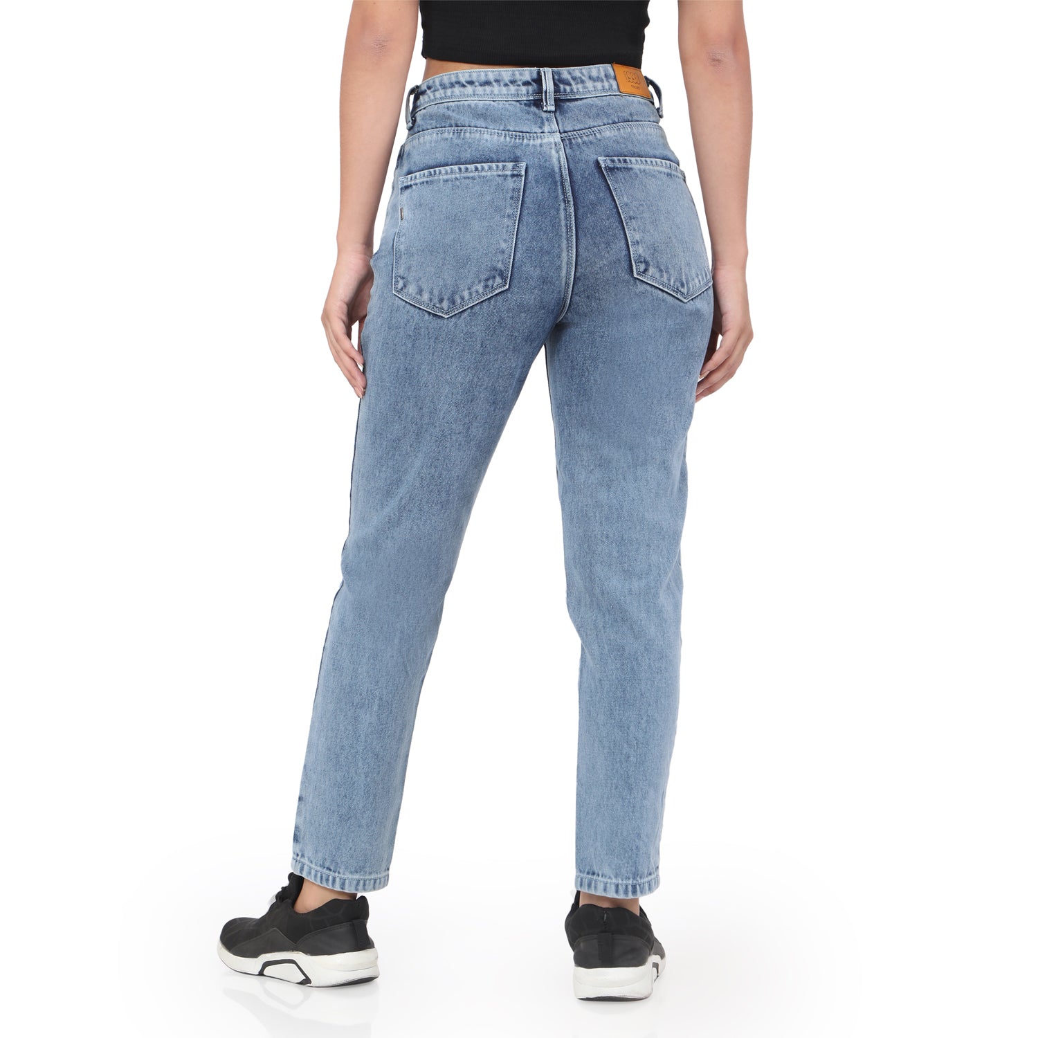Women's Blue Casual Regular Fit Solid Jeans