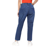 Women's Blue Casual Regular Fit Solid Jeans