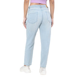 Women's Blue Casual Regular Fit Solid Jeans