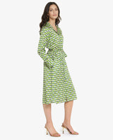 Women's Green Casual Full Sleeves Dress