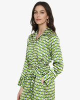 Women's Green Casual Full Sleeves Dress