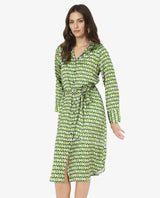 Women's Green Casual Full Sleeves Dress