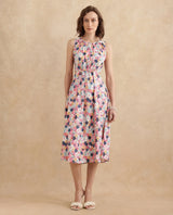 Women's Multicolor Sleeveless Dress