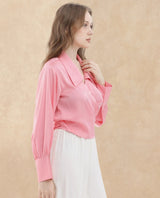Women's Pastel Pink Full Sleeves Top