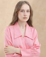 Women's Pastel Pink Full Sleeves Top