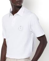 Men's White Casual Regular Fit Solid Half Sleeves Polo Tshirt