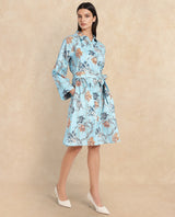 Women's Blue Full Sleeves Dress