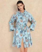 Women's Blue Full Sleeves Dress