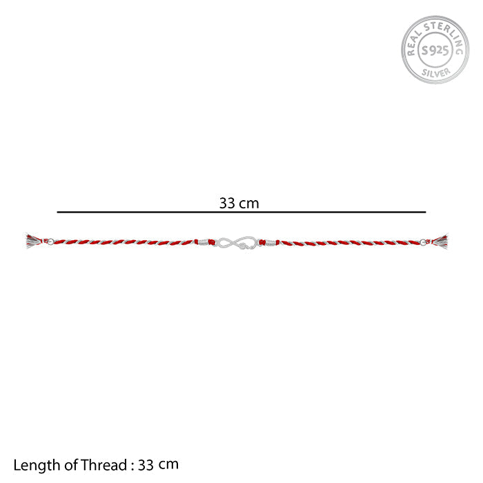 Infinity 925 Silver Rakhi