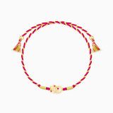 Golden Elegant Ganesha 925 Silver Zircon Stone Rakhi