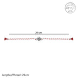 Ganpati Motif 925 Silver Rakhi