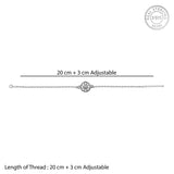 Sphere Floral Bracelet 925 Silver Rakhi