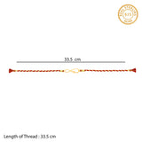 Golden Infinity Bro 925 Silver Rakhi