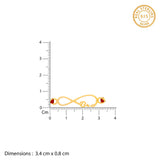 Golden Infinity Bro 925 Silver Rakhi