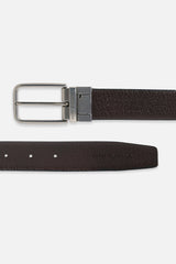Men's Black & Brown Reversible Leather Belt