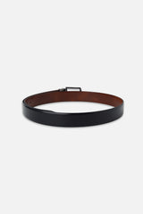 Men's Black & Brown Reversible Leather Belt