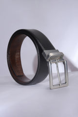 Men's Black & Brown Reversible Leather Belt