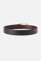Men's Black & Brown Reversible Leather Belt