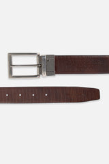 Men's Black & Brown Reversible Leather Belt