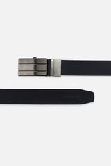 Men's Black & Brown Reversible Leather Belt