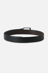 Men's Reversible Black & Brown Leather Belt With Wallet Combo Set