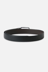 Men's Reversible Black & Brown Leather Belt With Wallet Combo Set