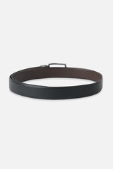 Men's Reversible Black & Brown Leather Belt With Wallet Combo Set