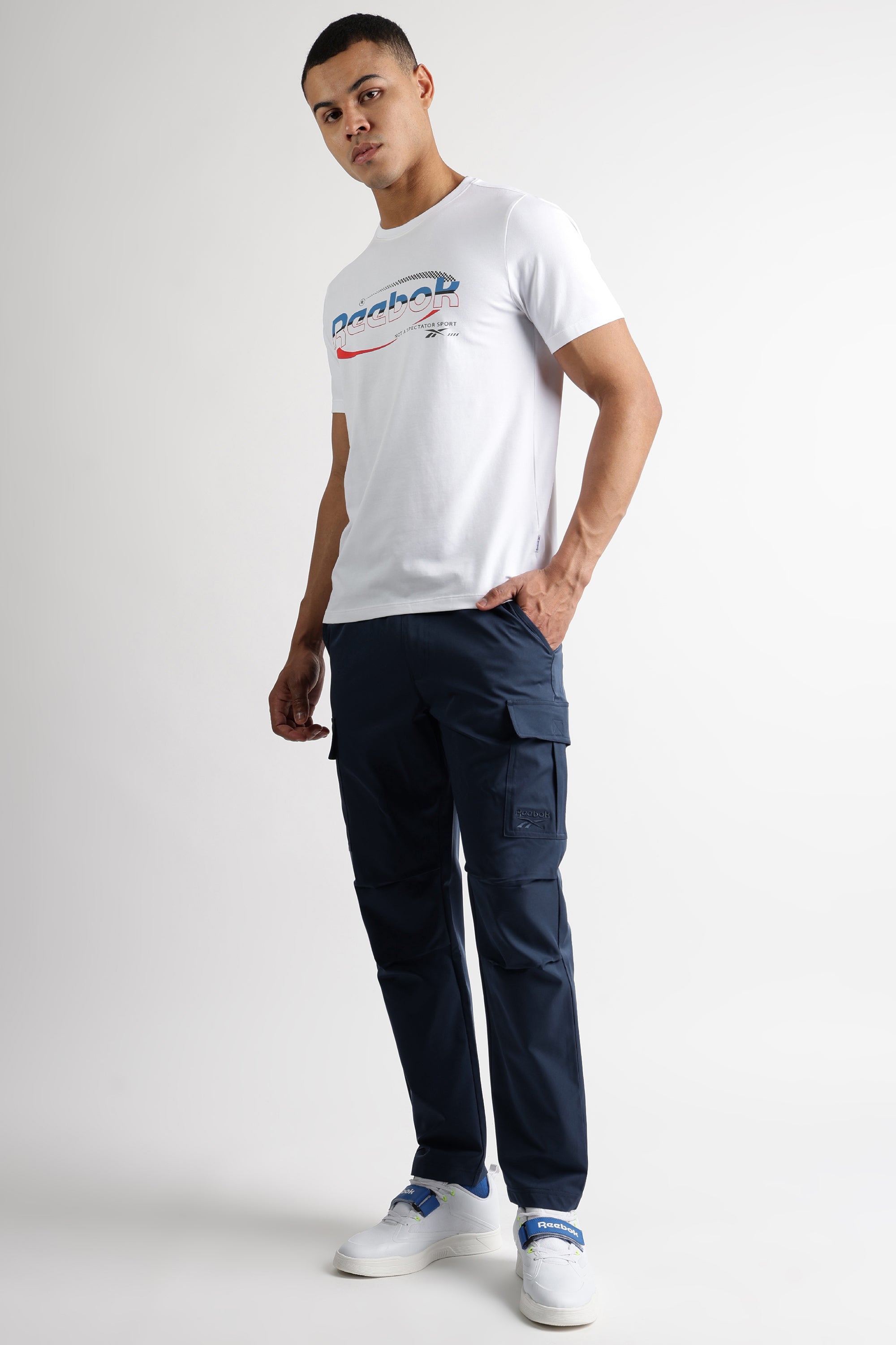Men's Blue Casual Solid Trackpant