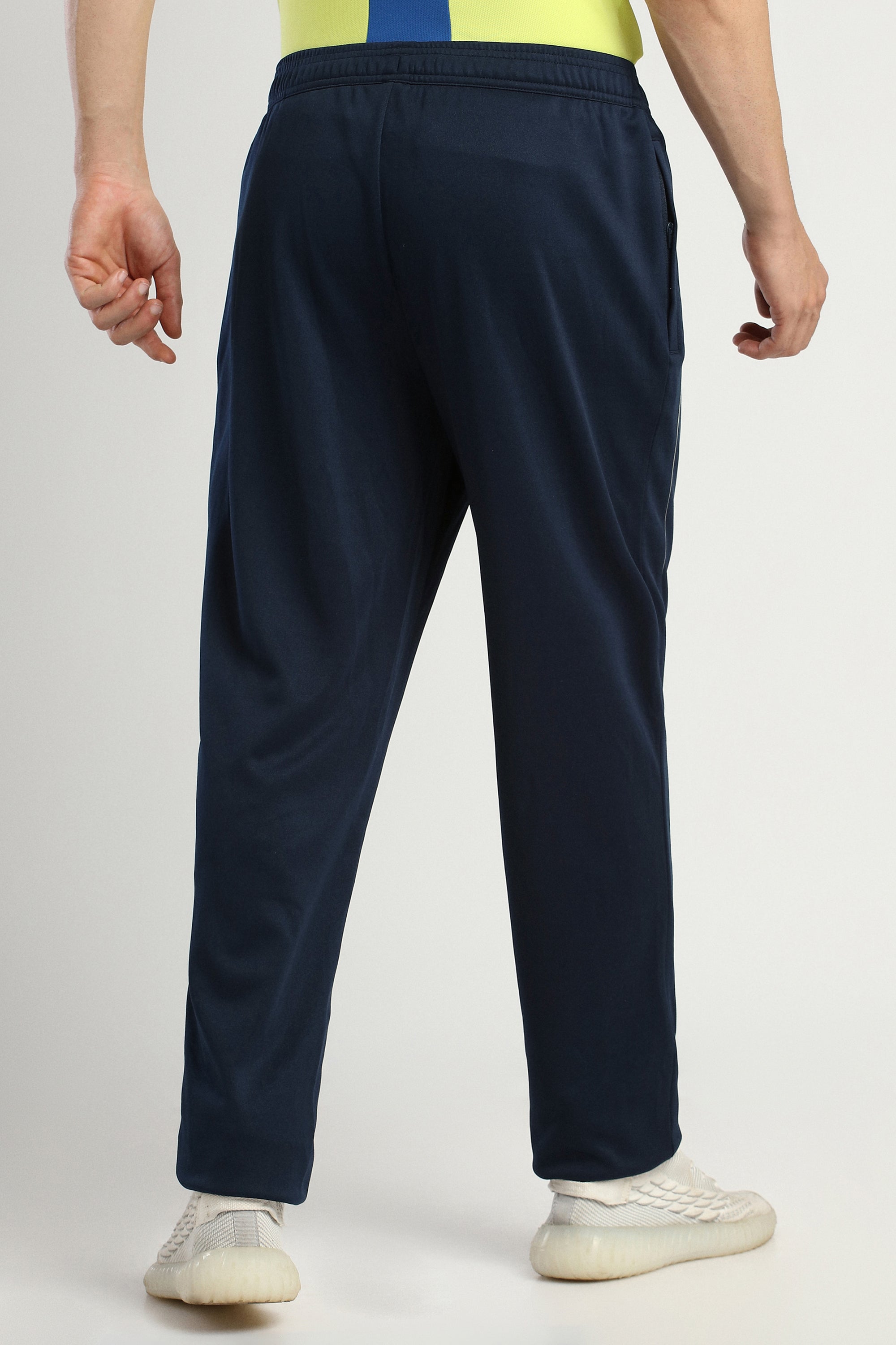 Men's Blue Casual Polyester Trackpant